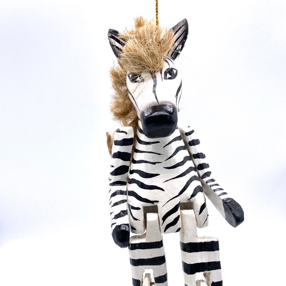 Hairy Zebra Ornament - Picture 1 of 2